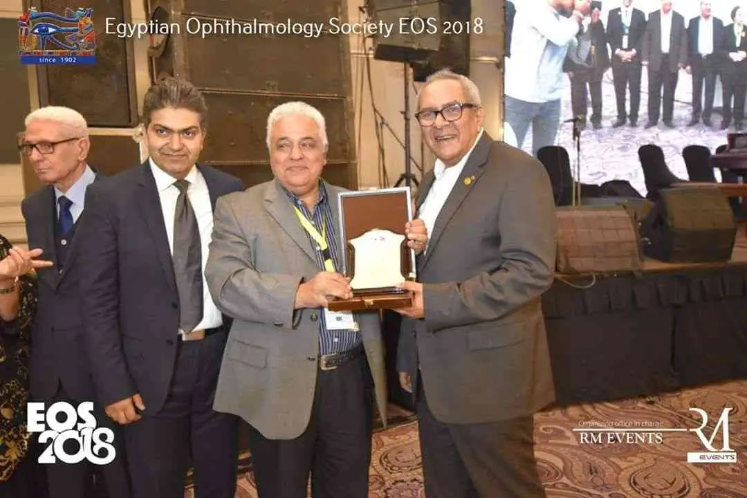 The Egyptian Ophthalmological Soceity honored Dr. Ossama Abbas